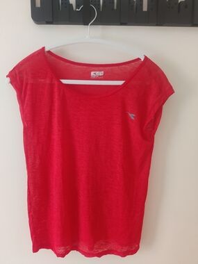 K-Way Bright Red Short Sleeve Scoop Tee